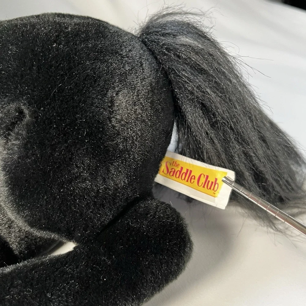 Breyer The Saddle Club Belle Black Horse Plush 16 in 2008 and Blanket